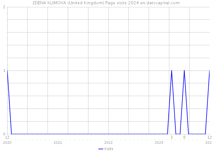 ZDENA KLIMOVA (United Kingdom) Page visits 2024 