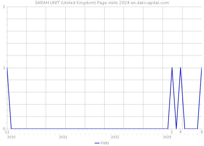 SARAH UNIT (United Kingdom) Page visits 2024 