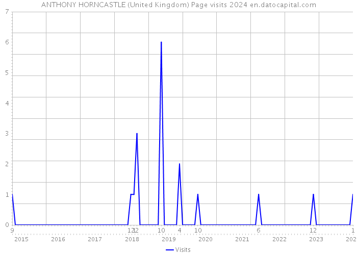 ANTHONY HORNCASTLE (United Kingdom) Page visits 2024 