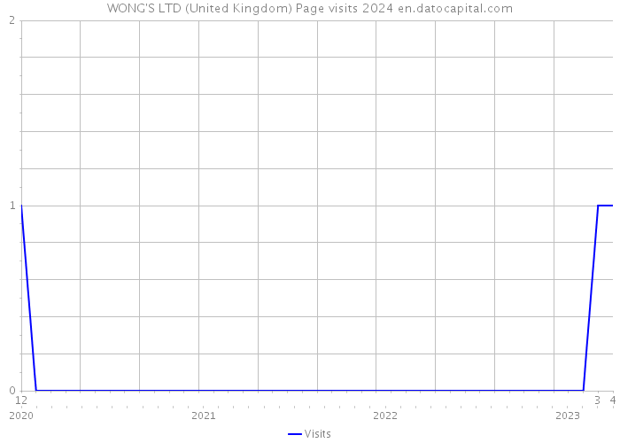 WONG'S LTD (United Kingdom) Page visits 2024 