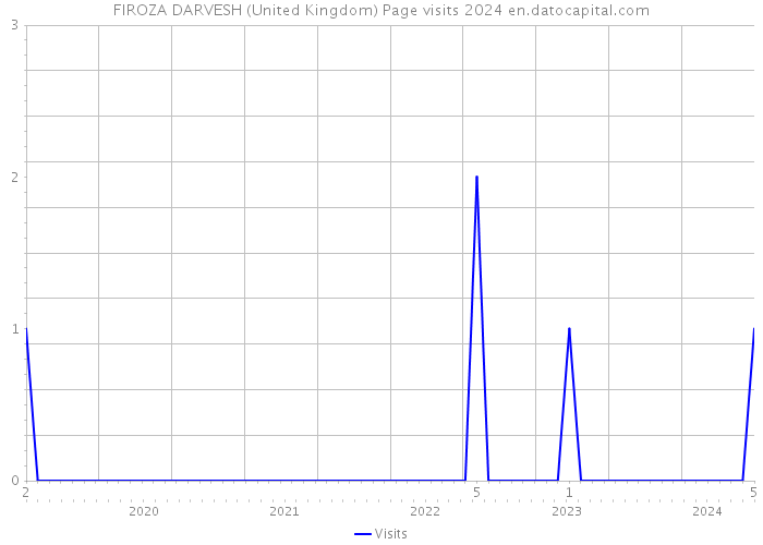 FIROZA DARVESH (United Kingdom) Page visits 2024 