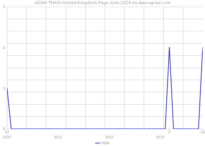 ADAM THAIN (United Kingdom) Page visits 2024 