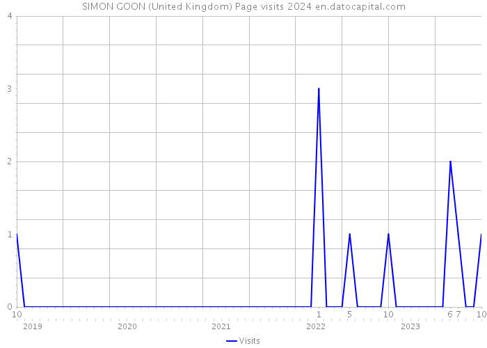 SIMON GOON (United Kingdom) Page visits 2024 