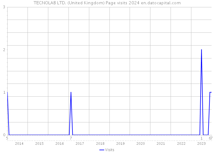 TECNOLAB LTD. (United Kingdom) Page visits 2024 