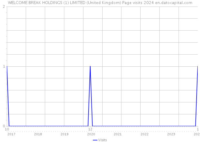WELCOME BREAK HOLDINGS (1) LIMITED (United Kingdom) Page visits 2024 