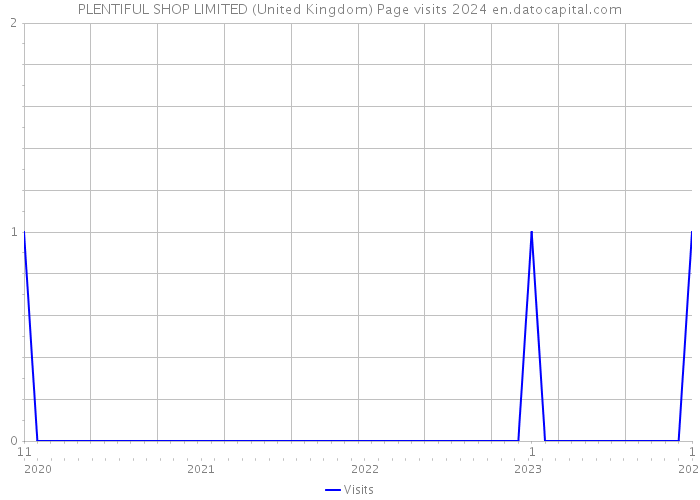 PLENTIFUL SHOP LIMITED (United Kingdom) Page visits 2024 