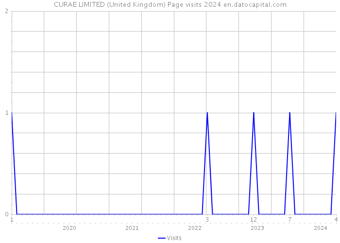 CURAE LIMITED (United Kingdom) Page visits 2024 
