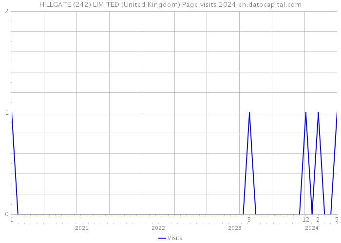 HILLGATE (242) LIMITED (United Kingdom) Page visits 2024 