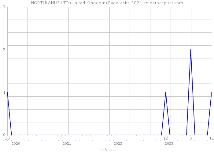 HORTULANUS LTD (United Kingdom) Page visits 2024 