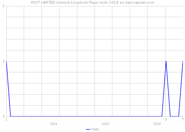 RIOT LIMITED (United Kingdom) Page visits 2024 