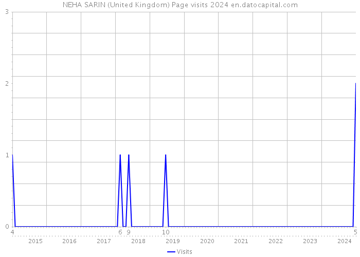 NEHA SARIN (United Kingdom) Page visits 2024 