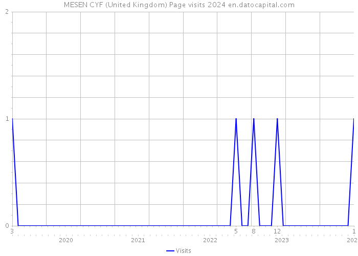 MESEN CYF (United Kingdom) Page visits 2024 