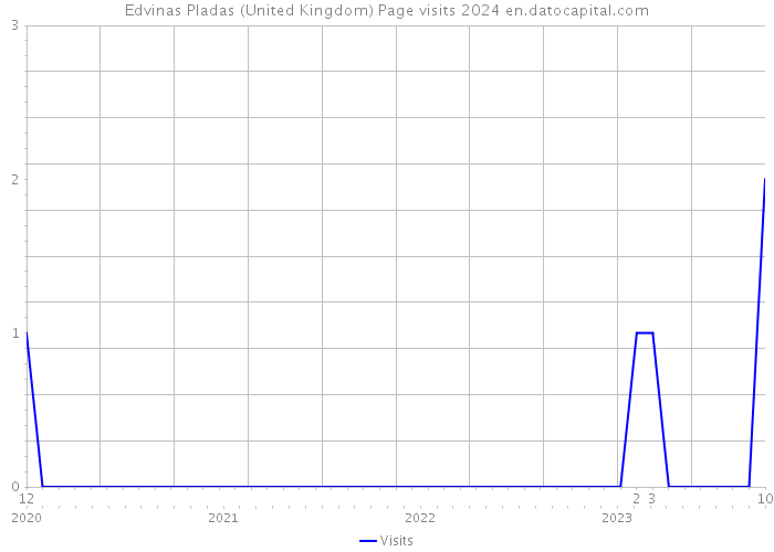 Edvinas Pladas (United Kingdom) Page visits 2024 