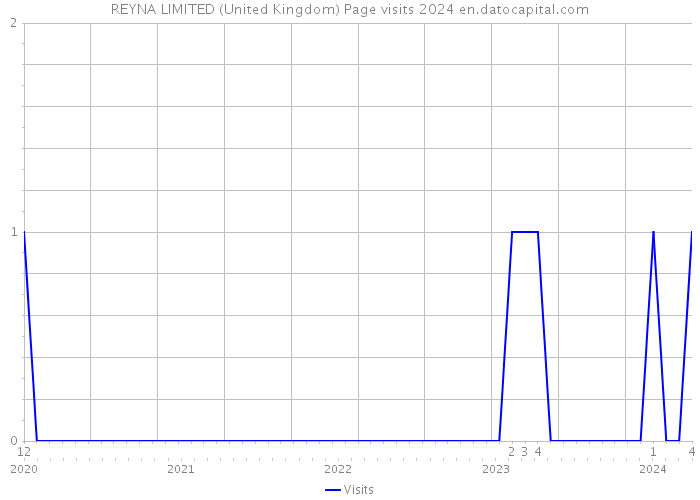 REYNA LIMITED (United Kingdom) Page visits 2024 