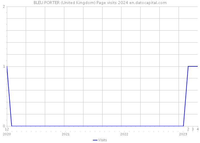 BLEU PORTER (United Kingdom) Page visits 2024 