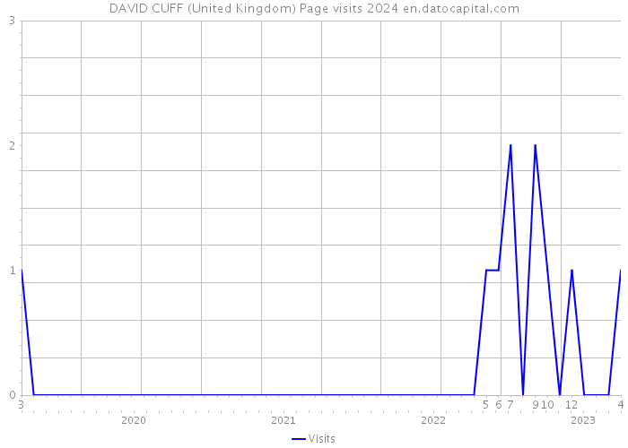 DAVID CUFF (United Kingdom) Page visits 2024 