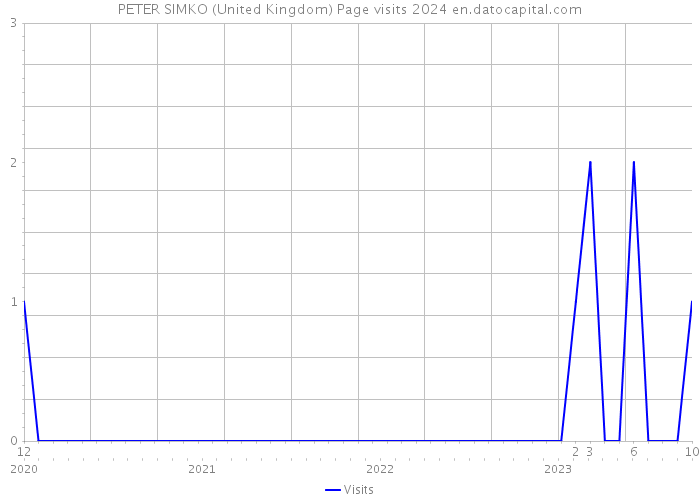PETER SIMKO (United Kingdom) Page visits 2024 