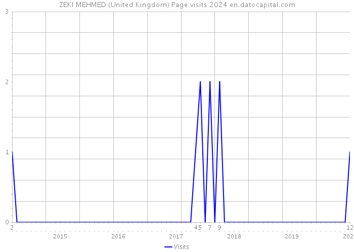 ZEKI MEHMED (United Kingdom) Page visits 2024 