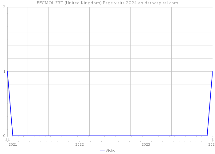BECMOL ZRT (United Kingdom) Page visits 2024 