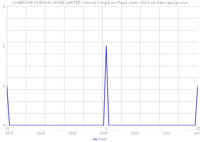 LOWMOOR NURSING HOME LIMITED (United Kingdom) Page visits 2024 
