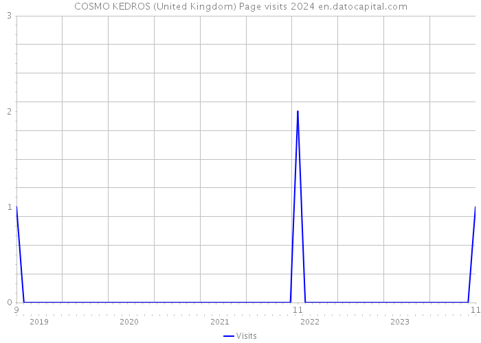 COSMO KEDROS (United Kingdom) Page visits 2024 