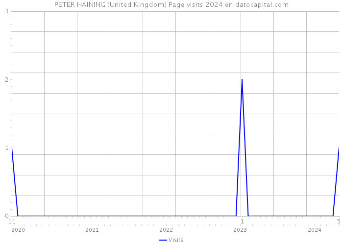PETER HAINING (United Kingdom) Page visits 2024 