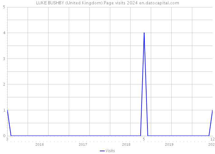 LUKE BUSHBY (United Kingdom) Page visits 2024 