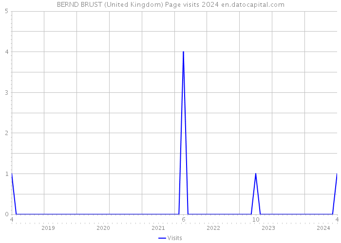 BERND BRUST (United Kingdom) Page visits 2024 