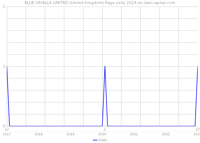 BLUE VANILLA LIMITED (United Kingdom) Page visits 2024 