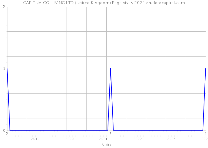 CAPITUM CO-LIVING LTD (United Kingdom) Page visits 2024 