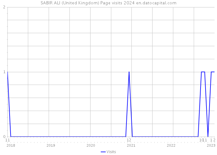 SABIR ALI (United Kingdom) Page visits 2024 