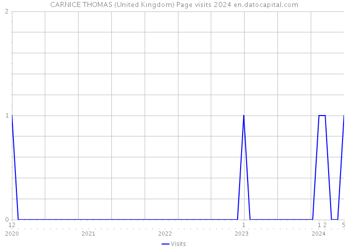 CARNICE THOMAS (United Kingdom) Page visits 2024 