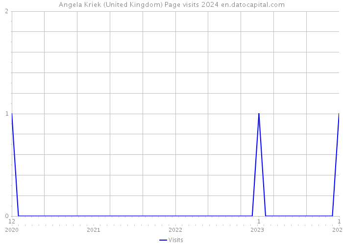 Angela Kriek (United Kingdom) Page visits 2024 