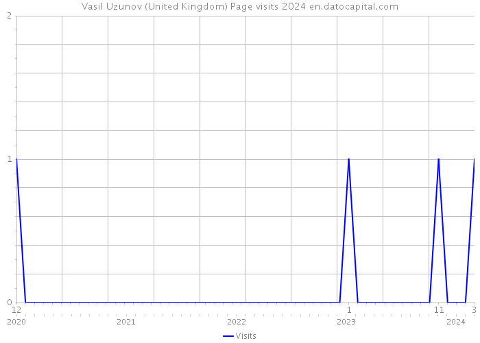 Vasil Uzunov (United Kingdom) Page visits 2024 