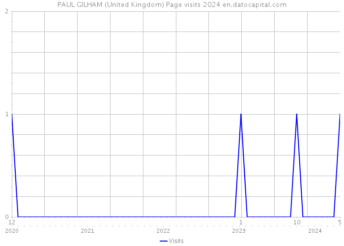 PAUL GILHAM (United Kingdom) Page visits 2024 