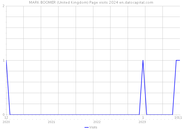 MARK BOOMER (United Kingdom) Page visits 2024 