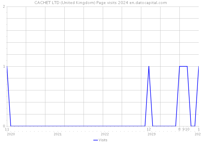 CACHET LTD (United Kingdom) Page visits 2024 