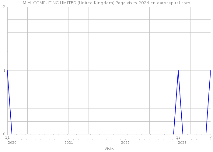 M.H. COMPUTING LIMITED (United Kingdom) Page visits 2024 