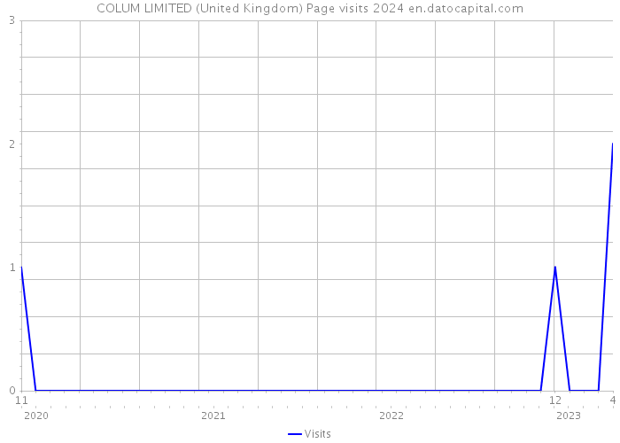 COLUM LIMITED (United Kingdom) Page visits 2024 