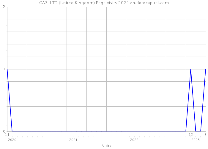 GAZI LTD (United Kingdom) Page visits 2024 