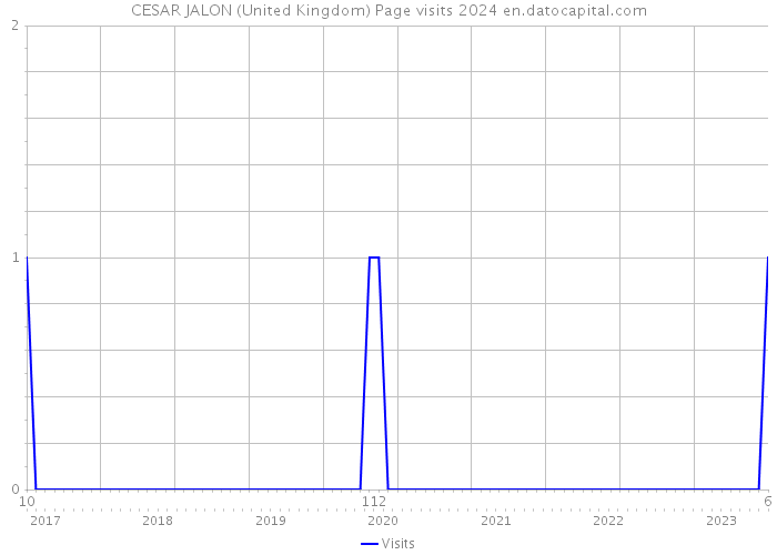 CESAR JALON (United Kingdom) Page visits 2024 