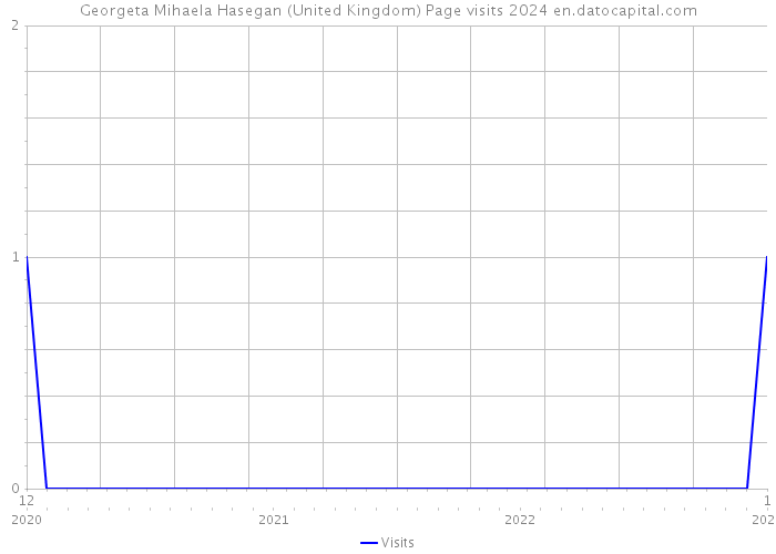 Georgeta Mihaela Hasegan (United Kingdom) Page visits 2024 