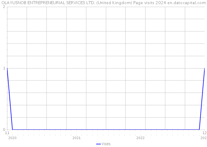 OLAYUSNOB ENTREPRENEURIAL SERVICES LTD. (United Kingdom) Page visits 2024 