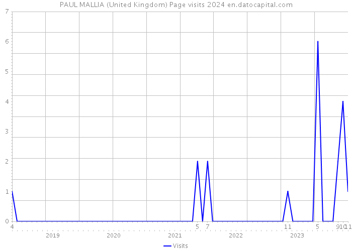 PAUL MALLIA (United Kingdom) Page visits 2024 