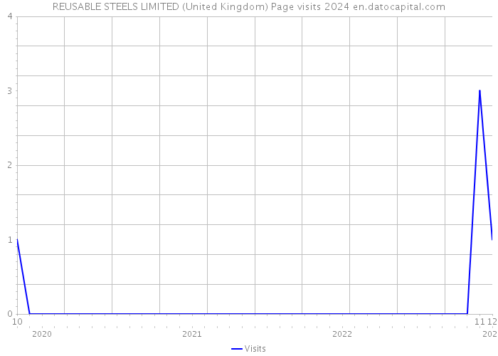 REUSABLE STEELS LIMITED (United Kingdom) Page visits 2024 