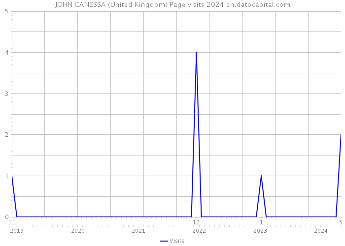 JOHN CANESSA (United Kingdom) Page visits 2024 
