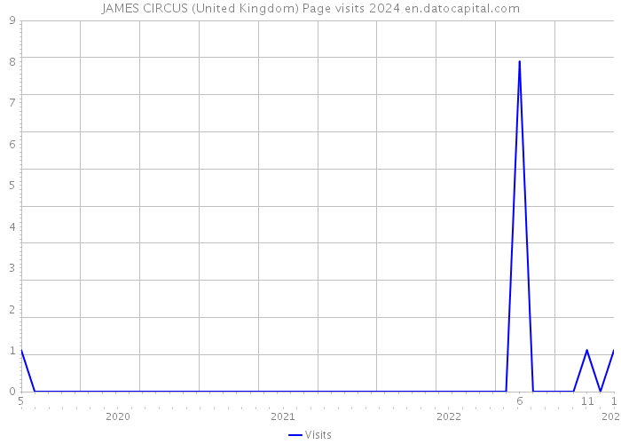 JAMES CIRCUS (United Kingdom) Page visits 2024 