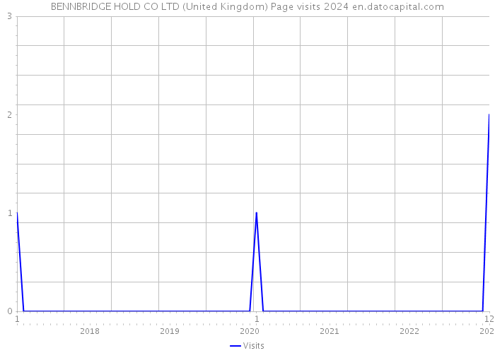 BENNBRIDGE HOLD CO LTD (United Kingdom) Page visits 2024 