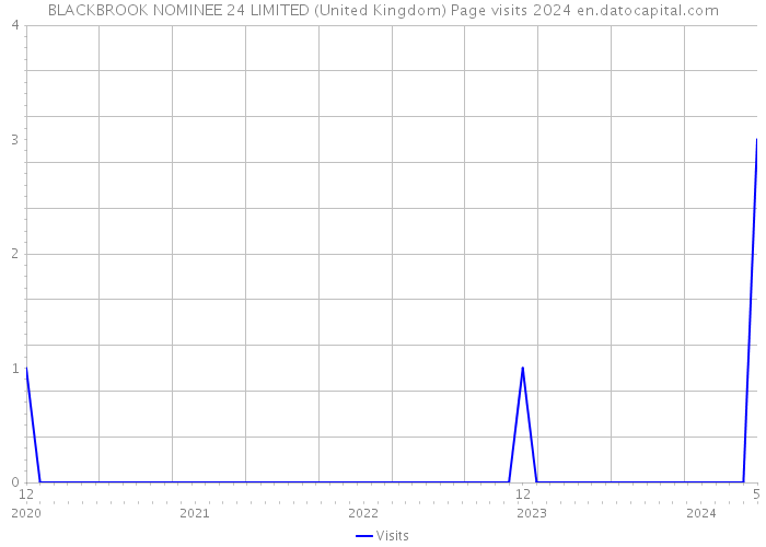 BLACKBROOK NOMINEE 24 LIMITED (United Kingdom) Page visits 2024 
