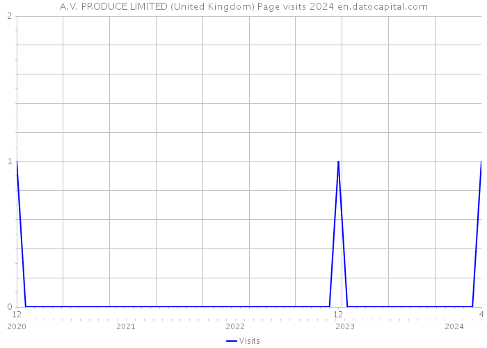 A.V. PRODUCE LIMITED (United Kingdom) Page visits 2024 